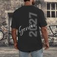 Senior 2027 Class Of 2027 Shirt Graduation Men's Back Print T-Shirt
