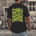 Senior Assassin Winner School Graduation Water Game Men's Back Print T-Shirt