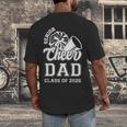 Senior Cheerleader Dad Cheer Class Of 2026 Graduation Men Men's Back Print T-Shirt