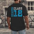 Senior Class 18 Shirt Graduation Apparel T-Shirt Men's Back Print T-Shirt