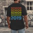 SENIOR CLASS 2019SHIRT High School Graduation Men's Back Print T-Shirt