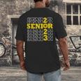 Senior Class Of 2023 Sunflower Graduation Seniors 23 Men's Back Print T-Shirt