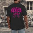 Senior Class Of 2026 Coquette Pink Bow Graduation 2026 Men's Back Print T-Shirt