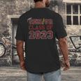 Senior Graduation Class Of 2023 High School College Graduate Men's Back Print T-Shirt