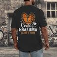Senior Grandma Class Of 2026 Basketball Graduation Heart Men's Back Print T-Shirt