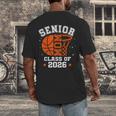 Senior Mom Class Of 2026 Basketball Graduation Men's Back Print T-Shirt