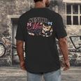 Senior Mom Class Of 2027 Cute Cat Graduation Pink Bows Girls Men's Back Print T-Shirt