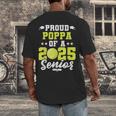 Senior Poppa 2025 Tennis Class Of 2025 Graduation Men's Back Print T-Shirt