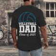 Senior Volleyball Dad Class Of 2025 Graduation Graduate Men's Back Print T-Shirt