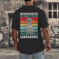 Silver Labrador Retriever Introvert Silver Lab Men's Back Print T-Shirt Silver Labrador Retriever Introvert Silver Lab Men's Back Print T-Shirt