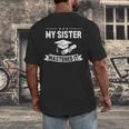 My Sister Mastered It Masters Degree Graduation MBA Men's Back Print T-Shirt