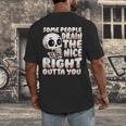 Skeleton Coffee Lover Introvert Men's Back Print T-Shirt
