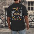 Skeleton Heart Read Reading Book Librarian Halloween Women Men's Back Print T-Shirt