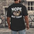 Sloth Shirts Cute Introvert Nope Not Today Sloth Men's Back Print T-Shirt Sloth Shirts Cute Introvert Nope Not Today Sloth Men's Back Print T-Shirt