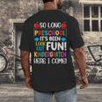 So Long Preschool Kindergarten Here I Come Graduation Men's Back Print T-Shirt