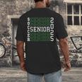 Soccer Senior Night Soccer Senior 2025 Graduation 45 Men's Back Print T-Shirt
