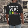 My Social Battery Introverted Low Energy Antisocial Men's Back Print T-Shirt My Social Battery Introverted Low Energy Antisocial Men's Back Print T-Shirt