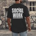Social Work Graduate TShirt College Graduation Men's Back Print T-Shirt