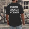 Social Worker Social Work Student Graduation Men's Back Print T-Shirt