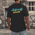 Socially Awkward Introvert Retro Anxious Awkwardly Social Men's Back Print T-Shirt