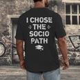 Sociology Graduate Graduation I Chose Socio Path Men's Back Print T-Shirt