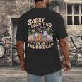 Sorry I Cant Go Im An Indoor Cat Cat Owners Introverts Men's Back Print T-Shirt