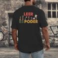 Spanish Reading Book Lover Teacher Maestra Leer Es Poder For Men Women Men's Back Print T-Shirt