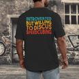 Speedcuber Introvert Cube Solver Speedsolving Speedcubing Men's Back Print T-Shirt