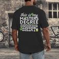 St Patricks Day Masters Degree MSW Graduation Social Work Men's Back Print T-Shirt