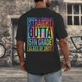 Straight Outta 5th Grade Class Of 2022 School Graduation Men's Back Print T-Shirt