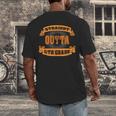 Straight Outta 5th Grade Shirt Fifth Graduation Boys Girls Men's Back Print T-Shirt