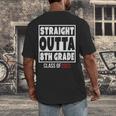 Straight Outta 8th Grade Class Of 2023 Shirt Graduation Men's Back Print T-Shirt