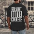STRAIGHT OUTTA COLLEGE Graduation 2019 Her Him Women Men's Back Print T-Shirt