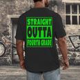 Straight Outta Fourth Grade Graduation Class Men's Back Print T-Shirt