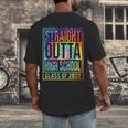 Straight Outta High School Class Of 2022 Graduation Men's Back Print T-Shirt