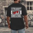 Straight Outta Homeschool Shirt Graduation Men's Back Print T-Shirt