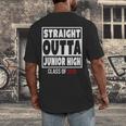 Straight Outta Junior High Class Of 2018 Graduation Shirt Men's Back Print T-Shirt