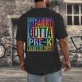 Straight Outta Pre-K Class Of 2022 Preschool Graduation Men's Back Print T-Shirt