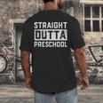 Straight Outta Preschool Graduation Kids Men's Back Print T-Shirt