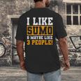 Sumo Wrestling Introvert Wrestler Sumotori Japanese Sport Men's Back Print T-Shirt Sumo Wrestling Introvert Wrestler Sumotori Japanese Sport Men's Back Print T-Shirt