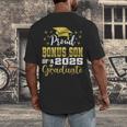 Super Proud Bonus Son Of 2025 Graduate Graduation Family Men's Back Print T-Shirt