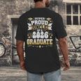 Super Proud Uncle Of A Class Of 2026 Graduate Graduation Men's Back Print T-Shirt