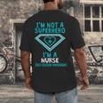 Superhero RN Nurse Shirt Graduation Men's Back Print T-Shirt