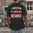 I Survived My Brother's Juris Doctor Degree Graduation Men's Back Print T-Shirt