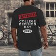 I Survived College Decision Day Graduation Class Of 25 Men's Back Print T-Shirt