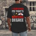 I Survived My Mom's Nursing Degree Graduation Day 2026 Men's Back Print T-Shirt