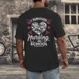 I Survived Nursing School Class Of 2018 Graduation T-Shirt Men's Back Print T-Shirt