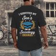 I Survived My Son's Sociology Degree Graduation Men's Back Print T-Shirt