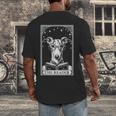 Tarot Card Vintage Whippet Dog Book Lover The Reader Men's Back Print T-Shirt