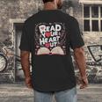 Teach Inspire Grow Everyday Read Your Heart Out Valentine Book-Themed Small Men's Back Print T-Shirt Teach Inspire Grow Everyday Read Your Heart Out Valentine Book-Themed Small Men's Back Print T-Shirt
